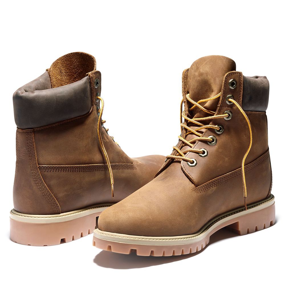 Timberland Mens 6-Inch Boots Heritage EK+ Waterproof - Brown - India IL5479123